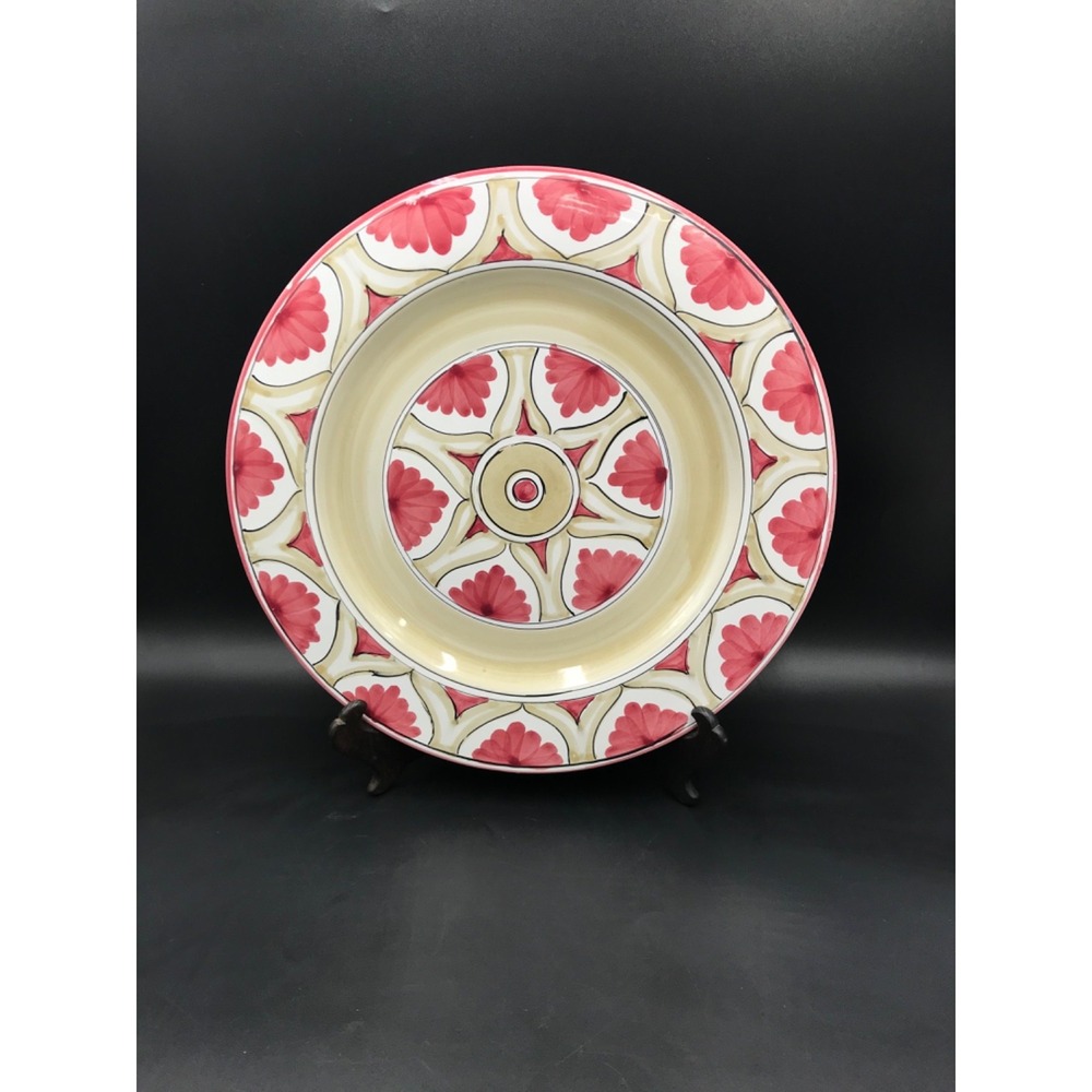 ORIGINAL PEP BIZZARIE Pottery Hand Painted Plate, Chianti Italy, Dec A. Amani